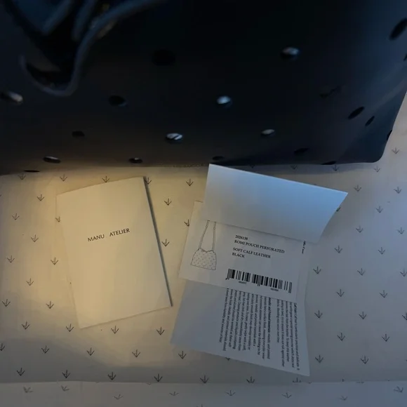 Romy Pouch Perforated Black Leather Bag - Sold Out. BNWT, in box. - Picture 8 of 10